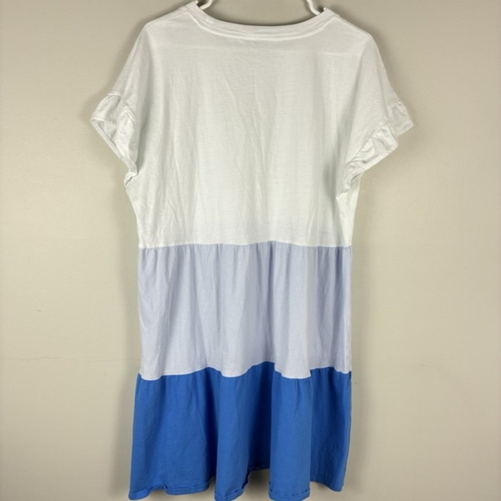 J Crew Babydoll Tiered Dress Womens XL Cotton Casual Flirty Comfort - Picture 5 of 8